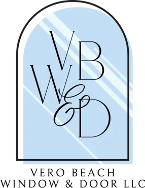 Vero Beach Window and Door logo with black outlines